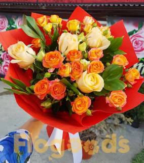 Букет «Осенняя роза»